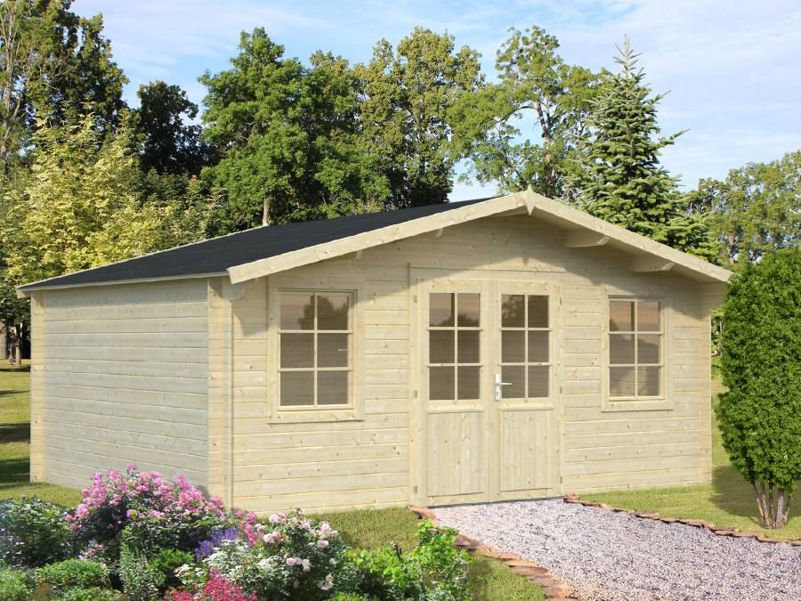 Obrázek k výrobku 34640 - ZAHRADNÍ DOMEK Klara 17 m2 504 x 380 cm tl.: 28 mm