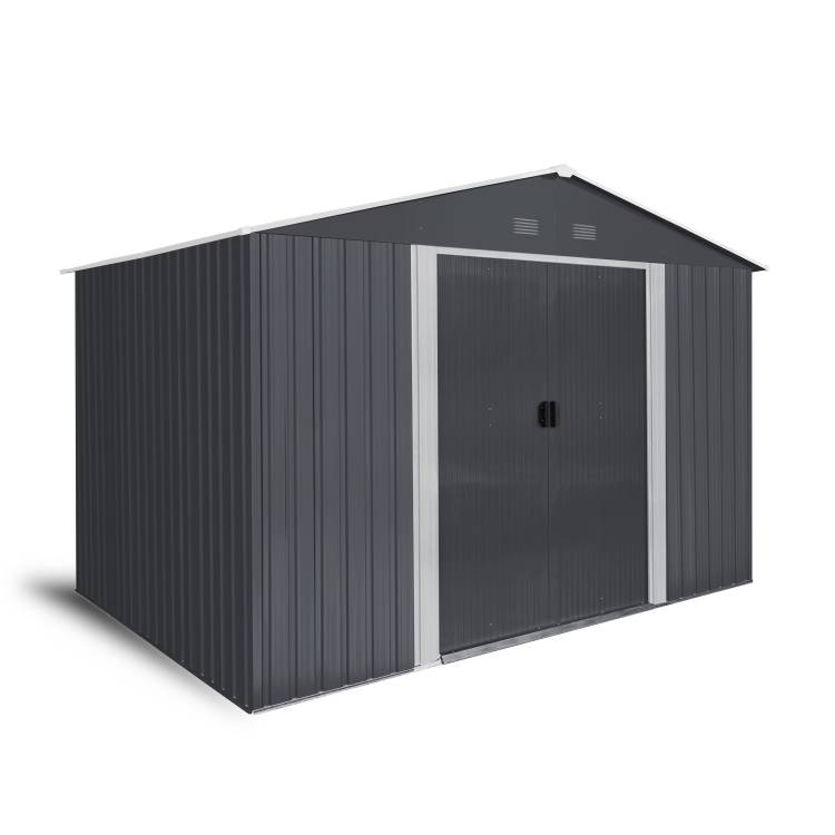Obrázek k výrobku 82472 - Zahradní domek kovový Riwall PRO RMSA 8x10 antracit