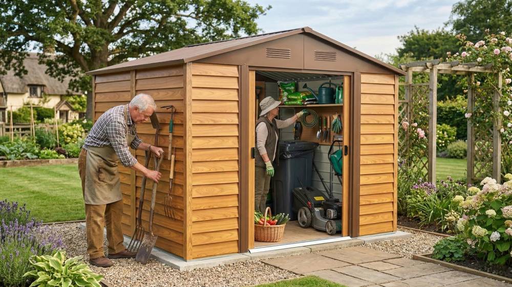 Obrázek k výrobku 68543 - zahradní domek LANITPLAST MAXTORE WOOD 98 LG2302