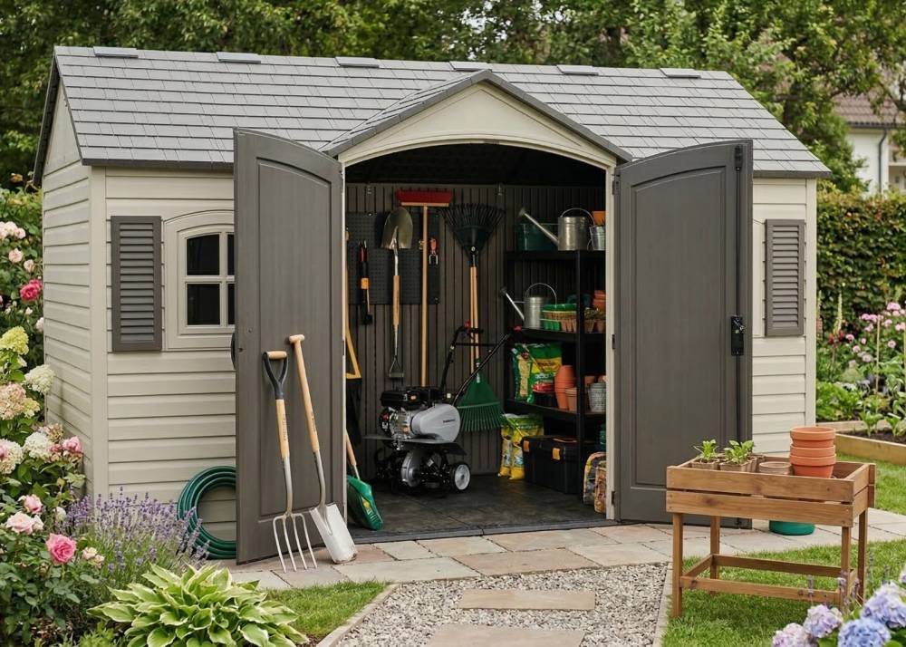 Obrázek k výrobku 41845 - zahradní domek LIFETIME 6446 GARTEN VILLA