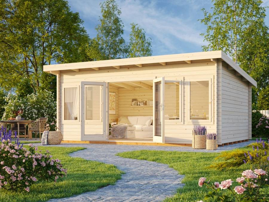 Obrázek k výrobku 20951 - ZAHRADNÍ DOMEK Lisa 19,4 m2  (550x400cm) tl. 44mm