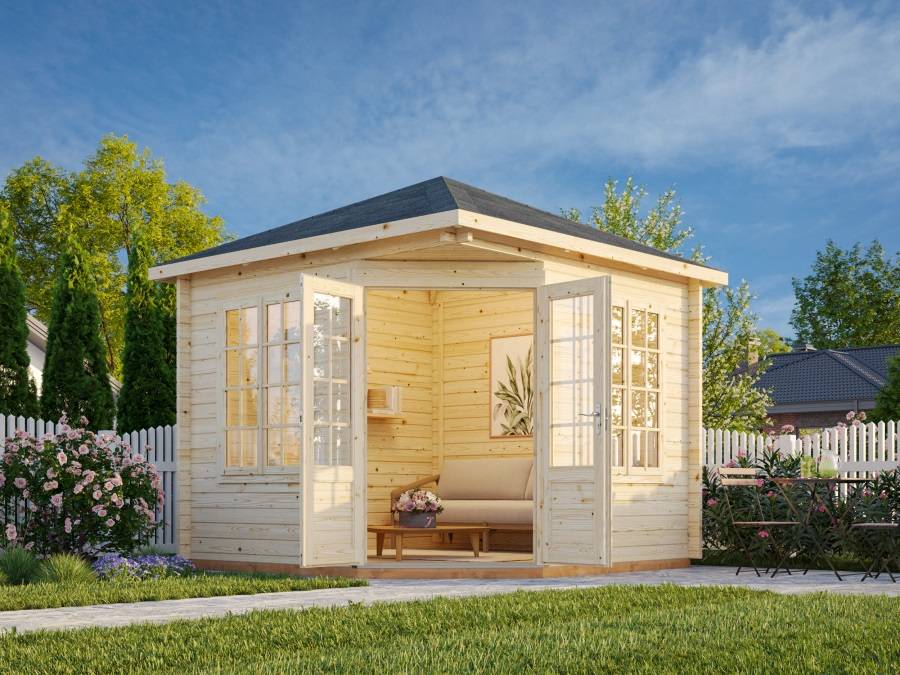 Obrázek k výrobku 39450 - Zahradní domek MELANIE 6,6 m2 300 x 300 cm tl. 44 mm