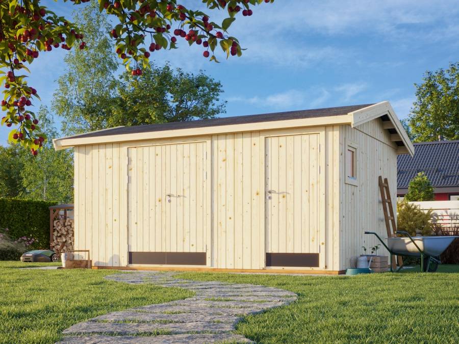 Obrázek k výrobku 35220 - ZAHRADNÍ DOMEK Olaf 13,7 m2 456 x 332 cm .: tl. 18 + 70 mm
