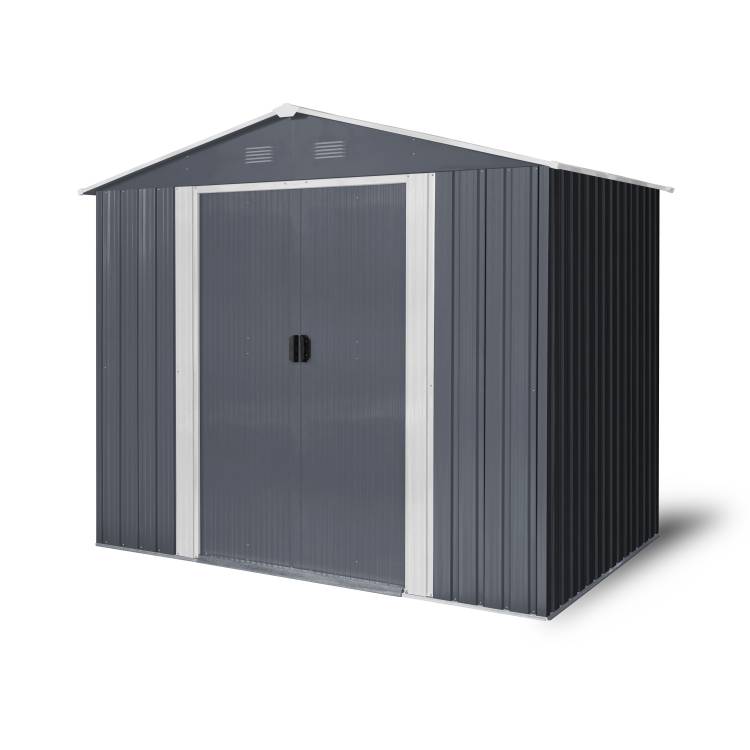 Obrázek k výrobku 82470 - Zahradní domek Riwall PRO RMSA 6x8 Anthracite se sedlovou střechou Antracit