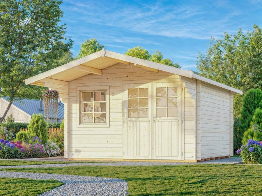 Obrázek k výrobku 21036 - ZAHRADNÍ DOMEK Sally 12,3m2  (380x380cm) tl. 44mm