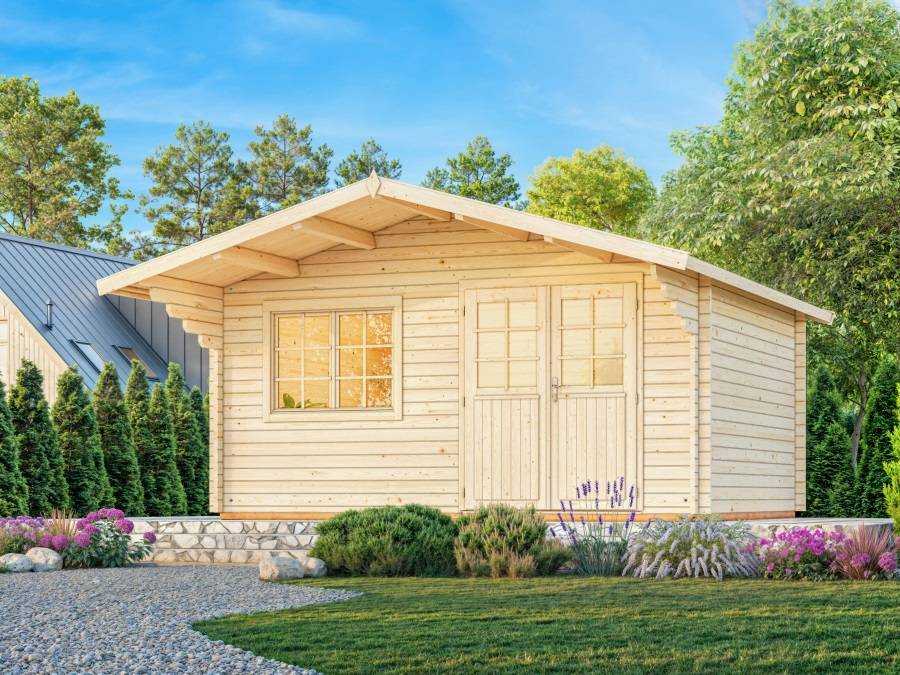Obrázek k výrobku 21039 - ZAHRADNÍ DOMEK Sally 19,1 m2 (530x410cm) tl. 44mm