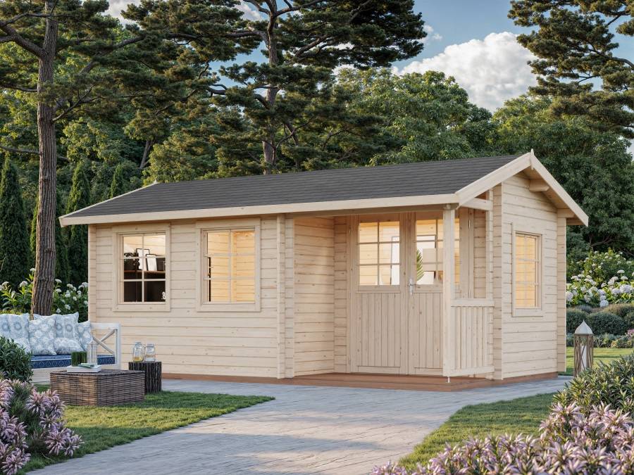 Obrázek k výrobku 21037 - ZAHRADNÍ DOMEK Susanna 12,4 m2 (530x320cm) tl. 44mm