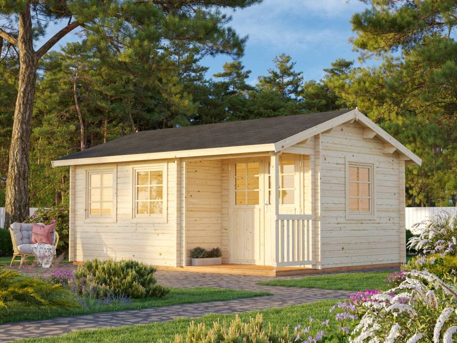 Obrázek k výrobku 39277 - Zahradní domek SUSANNA 16,4 m2 530 x 400 cm tl. 44 mm