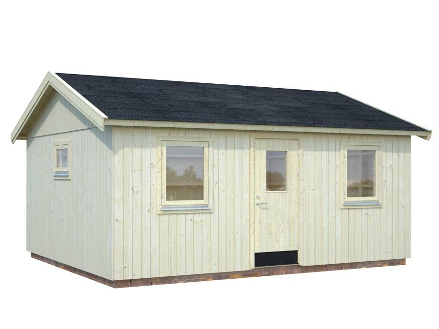 Obrázek k výrobku 48884 - Zahradní dům NORDIC+ PERNILLA 21,5 m2 448x548 cm tl. stěny 160 mm