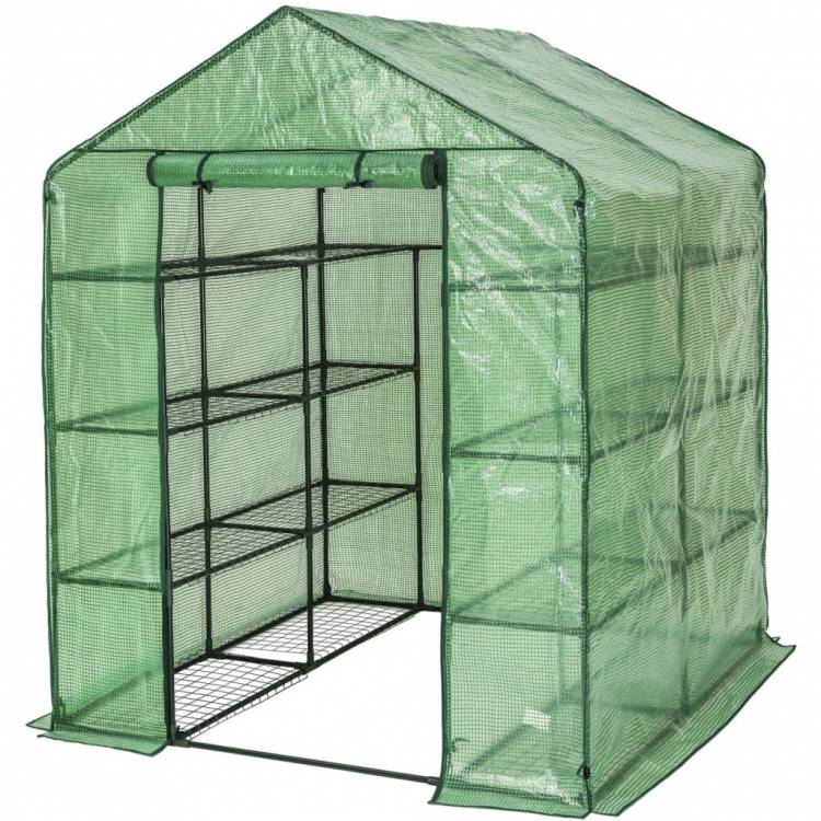 Obrázek k výrobku 78935 - Zahradní fóliovník s policemi 140x140x200cm