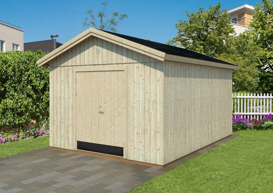Obrázek k výrobku 48909 - Zahradní nářaďový domek Martin 13,6 m2 tl. 18+70mm  rozměr 330x452 cm