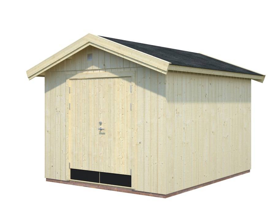 Obrázek k výrobku 48892 - Zahradní nářaďový domek Martin 8,4 m2  tl. 18+70mm  rozměr 275x344 cm