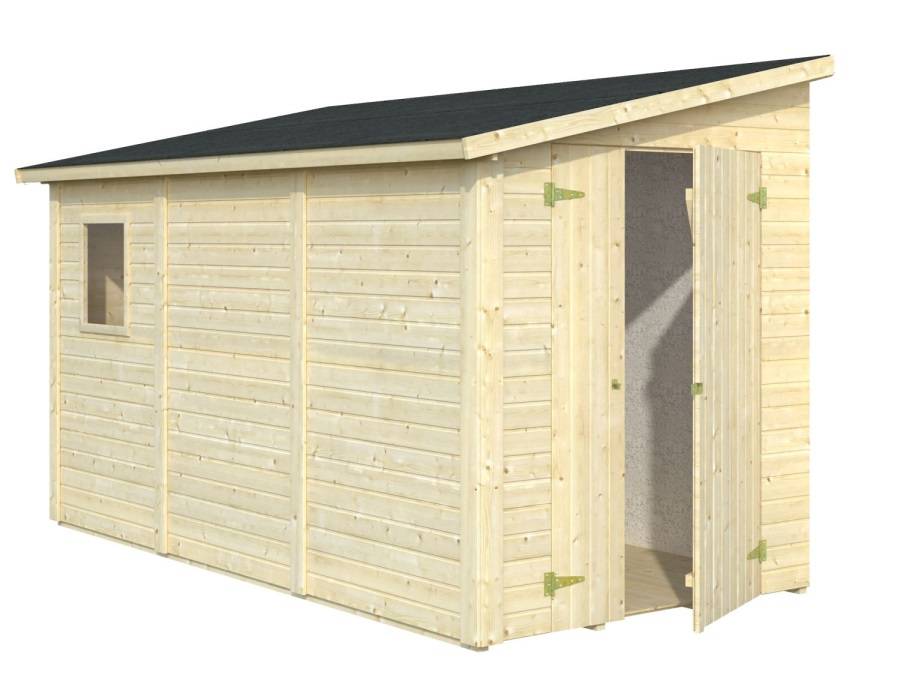 Obrázek k výrobku 48911 - Zahradní nářaďový přístavek MIA 5,2 m2  tl. 16 mm 333x166 cm