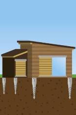 Obrázek k výrobku 81663 - Základový rám na zemních vrutech včetně montáže (Dan 9,9  m2) Základový rám na zemních vrutech včetně montáže (Dan 9,9  m2)