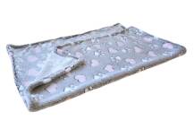 Obrázek k výrobku 80956 -  Deka tlapky a srdíčka 70x60cm