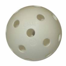 Obrázek k výrobku 23080 - ACRA Florbalový míček necertifikovaný bílý ACRA Florbalový míček necertifikovaný bílý