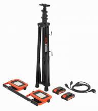 Obrázek k výrobku 75239 - Aku LED svítilna na stativu 2x20V  plus  220V 2x20W (bez AKU)