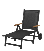 Obrázek k výrobku 41031 - ASS COMFORT lehátko - antracit + černé .