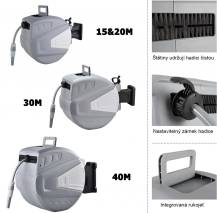 Obrázek k výrobku 93589 - Automatický naviják s hadicí 15m