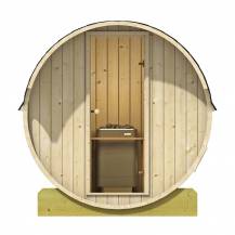 Obrázek k výrobku 23882 - Barelová sauna 400 thermowood, s elektrickými kamny .