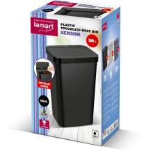 Obrázek k výrobku 93298 - Bezdotykový koš LT8108 50L SENSOR LAMART, černý