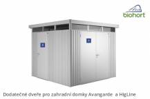 Obrázek k výrobku 38360 - Biohort Dodatečné dveře, stříbrná metalíza .