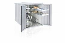 Obrázek k výrobku 40943 - Biohort MiniGarage 122 x 203 x 145, stříbrná metalíza .