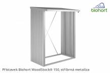 Obrázek k výrobku 38435 - Biohort Přístavek WoodStock® 150, stříbrná metalíza .