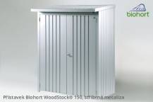 Obrázek k výrobku 38435 - Biohort Přístavek WoodStock® 150, stříbrná metalíza .