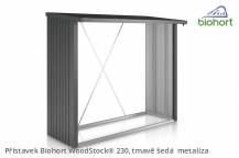 Obrázek k výrobku 38438 - Biohort Přístavek WoodStock® 230, tmavě šedá metalíza .