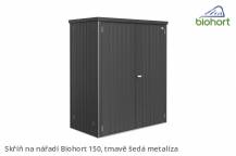 Obrázek k výrobku 38441 - Biohort Skříň na nářadí 150, tmavě šedá metalíza .