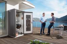 Obrázek k výrobku 40947 - Biohort Skříň na nářadí 90, stříbrná metalíza .