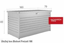 Obrázek k výrobku 38586 - Biohort Úložný box FreizeitBox 160HIGH, šedý křemen metalíza .