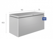 Obrázek k výrobku 40934 - Biohort Úložný box LoungeBox® 160, šedý křemen metalíza
 .