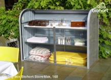 Obrázek k výrobku 38549 - Biohort Úložný box StoreMax® 160, stříbrná metalíza .