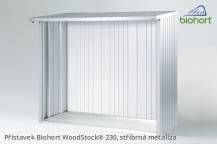 Obrázek k výrobku 38430 - Biohort Zadní stěna WoodStock® 230, stříbrná metalíza .