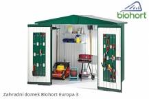 Obrázek k výrobku 38476 - Biohort Zahradní domek EUROPA 3, stříbrná metalíza .