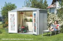 Obrázek k výrobku 38476 - Biohort Zahradní domek EUROPA 3, stříbrná metalíza .