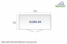Obrázek k výrobku 38501 - Biohort Zahradní domek EUROPA 4A, šedý křemen metalíza .