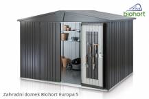Obrázek k výrobku 38485 - Biohort Zahradní domek EUROPA 5, šedý křemen metalíza .