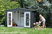 Obrázek k výrobku 38484 - Biohort Zahradní domek EUROPA 5, stříbrná metalíza .