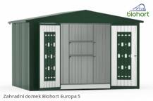 Obrázek k výrobku 38487 - Biohort Zahradní domek EUROPA 5, tmavě zelená .