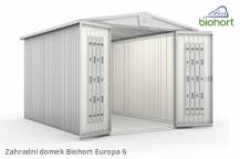 Obrázek k výrobku 38489 - Biohort Zahradní domek EUROPA 6, šedý křemen metalíza .
