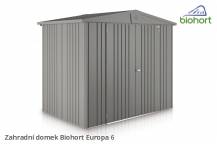 Obrázek k výrobku 38489 - Biohort Zahradní domek EUROPA 6, šedý křemen metalíza .