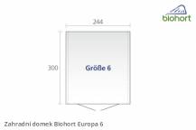 Obrázek k výrobku 38491 - Biohort Zahradní domek EUROPA 6, tmavě zelená .