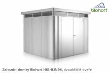 Obrázek k výrobku 38520 - Biohort Zahradní domek HIGHLINE® H1, stříbrná metalíza .