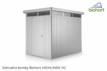 Obrázek k výrobku 38508 - Biohort Zahradní domek HIGHLINE® H2, stříbrná metalíza .