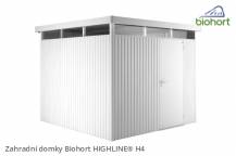 Obrázek k výrobku 38514 - Biohort Zahradní domek HIGHLINE® H4, stříbrná metalíza .