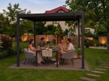 Obrázek k výrobku 95635 - bioklimatická pergola LANITPLAST ALUGARDEN 3x3 m LG5062