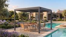 Obrázek k výrobku 92022 - bioklimatická pergola LANITPLAST BASIC 3x3 m LG4292